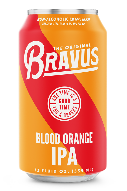 Bravus Brewing Company Non-Alcoholic Blood Orange IPA - Beer - 6x 12oz Cans