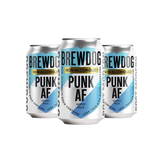 BrewDog USA Punk AF Non-Alcoholic beer Specialty Alternatives - Beer - 4x 12oz Cans
