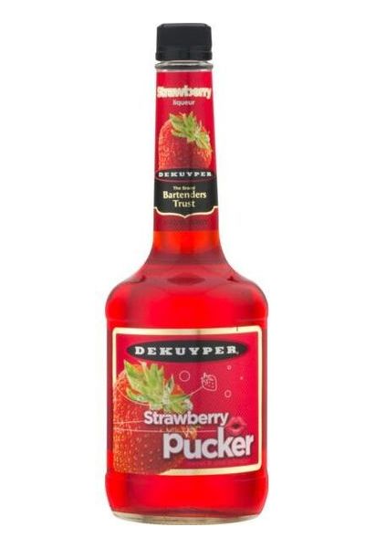 DeKuyper Strawberry Pucker Schnapps Liqueur - 750ml Bottle
