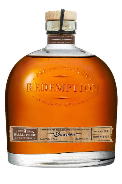 Redemption 9 Year-Old Barrel Proof Bourbon Whiskey - 750ml Bottle